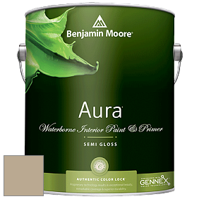 Benjamin Moore Aura 528 Waterborne Interior Semi-gloss Finish краска цвет NCS S 3010-Y10R 