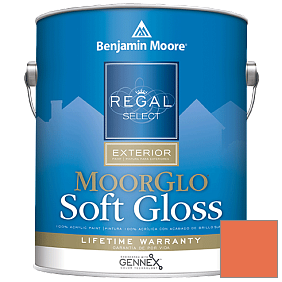 Краска Regal Select Exterior Paint-Moor GloSoft Gloss Finish (W096) цвет 2014-30 Tangy Orange