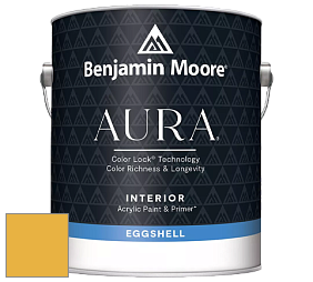 Benjamin Moore Aura 524 Waterborne Interior Eggshell Finish краска цвет 350 Sun Valley