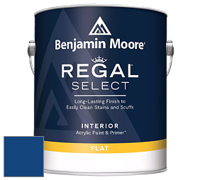 Benjamin Moore 547 Regal Select Waterborne Interior Flat Finish краска цвет RAL 5010 