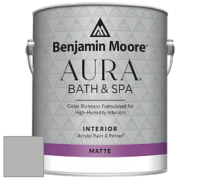 Benjamin Moore Aura 532 Bath & Spa Waterborne Interior Paint Matte Finish краска цвет NCS S 3000-N 