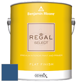 Benjamin Moore 547 Regal Select Waterborne Interior Flat Finish краска цвет 2064-20 Patriot Blue