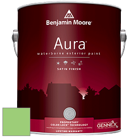 Benjamin Moore Aura 631 Waterborne Exterior Satin Finish краска цвет 2032-40 Citrus Green