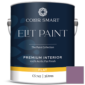 Краска COLOR SMART CS 745 ELIT PAINT глубокоматовая моющаяся краска цвет 1371 Plum Perfect
