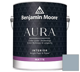 Краска Benjamin Moore Aura Interior Paint - Matte (522) цвет 2129-50 Winter Lake