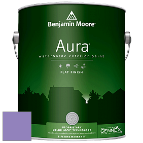 Benjamin Moore Aura 629 Waterborne Exterior Flat Finish краска цвет 2071-40 Crocus Petal Purple