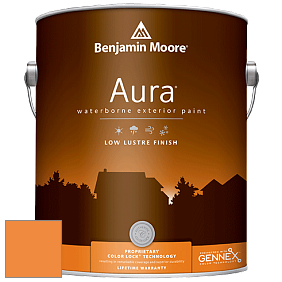 Benjamin Moore Aura 634 Waterborne Exterior Low Lustre Finish краска цвет 2016-30 Carrot Stick