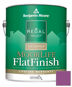 Краска Regal Select Exterior Paint-MoorLife Flat Finish (W105) цвет 2074-30 Twilight Magenta