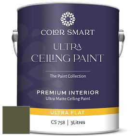 COLOR SMART CS 758 ULTRA CEILING PAINT ультраматовая краска цвет NCS S 6530-G50Y 