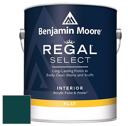 Benjamin Moore 547 Regal Select Waterborne Interior Flat Finish краска цвет RAL 6004 