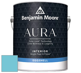 Benjamin Moore Aura 524 Waterborne Interior Eggshell Finish краска цвет 767 Graceful Sea