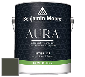 Benjamin Moore Aura 528 Waterborne Interior Semi-gloss Finish краска цвет NCS S 8010-G50Y 