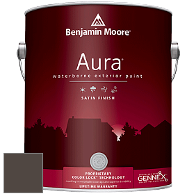 Benjamin Moore Aura 631 Waterborne Exterior Satin Finish краска цвет 2114-10 Bittersweet Chocolate