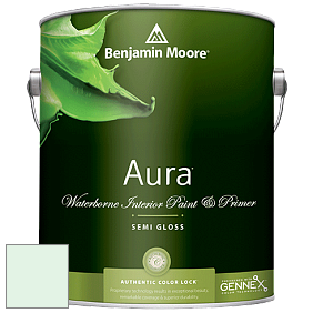 Benjamin Moore Aura 528 Waterborne Interior Semi-gloss Finish краска цвет 2036-70 CrÃ¨me de Mint