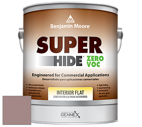 Benjamin Moore 355 Super Hide Zero Voc Interior Flat краска цвет 1244 Barberry