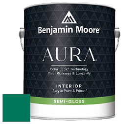 Benjamin Moore Aura 528 Waterborne Interior Semi-gloss Finish краска цвет NCS S 4050-B90G 
