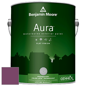 Benjamin Moore Aura 629 Waterborne Exterior Flat Finish краска цвет 2075-20 Mulberry