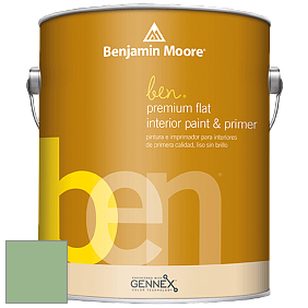 Benjamin Moore Ben W625 Premium Interior Latex Flat краска цвет NCS S 2030-G20Y 