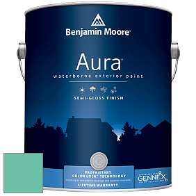 Benjamin Moore Aura 632 Waterborne Exterior Semi-Gloss Finish краска цвет 606 Island Paradise