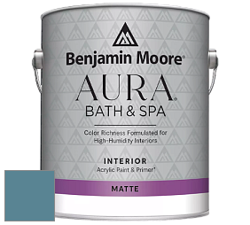 Benjamin Moore Aura 532 Bath & Spa Waterborne Interior Paint Matte Finish краска цвет AF-525 