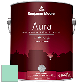 Benjamin Moore Aura 631 Waterborne Exterior Satin Finish краска цвет 2038-50 Return to Paradise