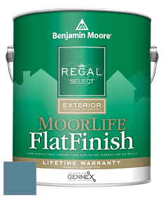 Benjamin Moore W105 Regal Select Exterior Paint-MoorLife Flat Finish краска цвет AF-525 