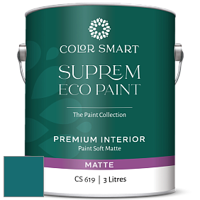 COLOR SMART CS 619 SUPREM ECO PAINT матовая краска цвет 2055-20 Pacific Ocean Blue