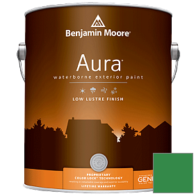 Краска Aura Waterborne Exterior Low Lustre Finish (634) цвет 2037-20 Jade Green