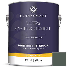 Краска COLOR SMART CS 758 ULTRA CEILING PAINT ультраматовая краска цвет 707 Calico Blue