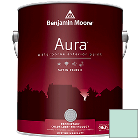 Краска Aura Waterborne Exterior Satin Finish (631) цвет 646 Hannity Green