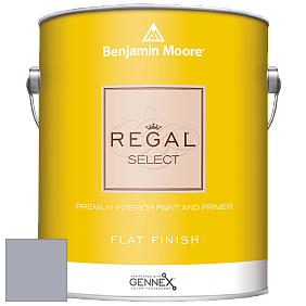 Benjamin Moore 547 Regal Select Waterborne Interior Flat Finish краска цвет 2118-50 Excalibur Gray
