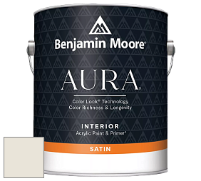 Benjamin Moore Aura 526 Waterborne Interior Satin Finish покрытие цвет 960 Dove Wing