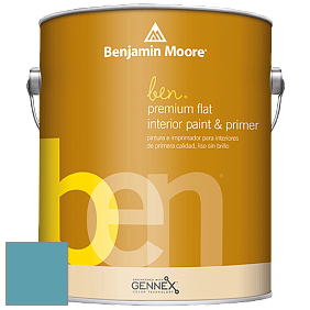 Benjamin Moore Ben W625 Premium Interior Latex Flat краска цвет 2057-40 Ash Blue