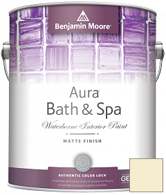 Краска Benjamin Moore Aura Bath & Spa Interior Paint Matte Finish (532) цвет OC-106 Man on the Moon
