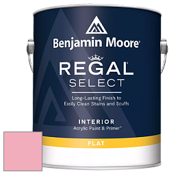 Benjamin Moore 547 Regal Select Waterborne Interior Flat Finish краска цвет 2002-50 Tickled Pink