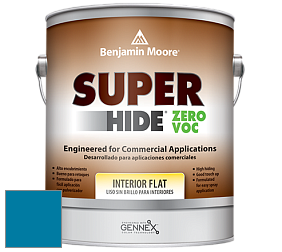 Benjamin Moore 355 Super Hide Zero Voc Interior Flat краска цвет 2060-30 Seaport Blue