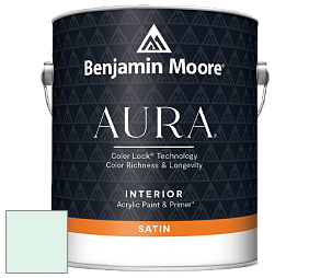 Benjamin Moore Aura 526 Waterborne Interior Satin Finish покрытие цвет 2038-70 Irish Spring