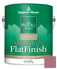 Краска Regal Select Exterior Paint-MoorLife Flat Finish (W105) цвет 1280 Burgundy Rose