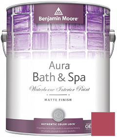 Краска Benjamin Moore Aura Bath & Spa Interior Paint Matte Finish (532) цвет 1329 Drop Dead Gorgeous