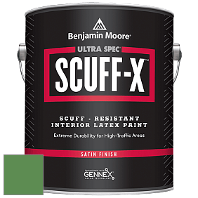 Benjamin Moore 486 Ultra Spec SCUFF-X Interior Satin Finish краска цвет 2034-30 Grassy Fields