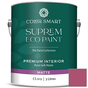 Краска COLOR SMART CS 619 SUPREM ECO PAINT матовая краска цвет 1349 Pink Corsage