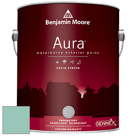 Benjamin Moore Aura 631 Waterborne Exterior Satin Finish краска цвет 2040-50 Hazy Blue