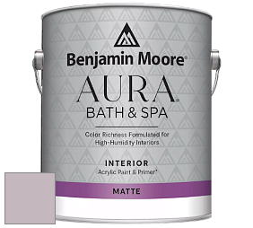 Benjamin Moore Aura 532 Bath & Spa Waterborne Interior Paint Matte Finish краска цвет NCS S 2010-R30B 