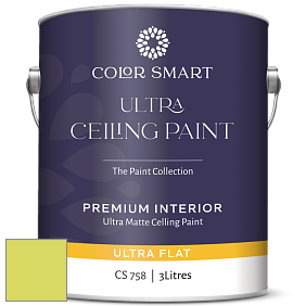 COLOR SMART CS 758 ULTRA CEILING PAINT ультраматовая краска цвет 2026-40 Apple Green