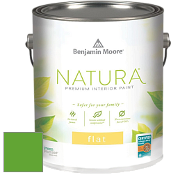 Benjamin Moore 512 Natura Interior Flat Finish матовая краска цвет 2032-20 Traffic Light Green