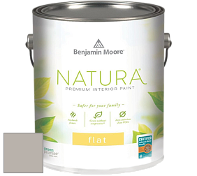 Benjamin Moore 512 Natura Interior Flat Finish матовая краска цвет 1551 La Paloma Gray