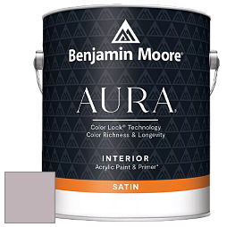 Benjamin Moore Aura 526 Waterborne Interior Satin Finish покрытие цвет 2114-50 Victorian Mauve