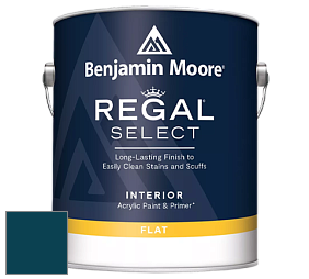 Benjamin Moore 547 Regal Select Waterborne Interior Flat Finish краска цвет RAL 5020 
