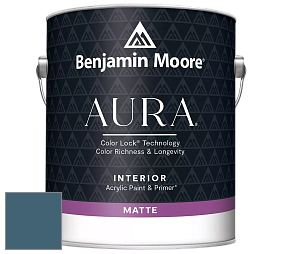 Benjamin Moore Aura 522 Interior Paint - Matte краска цвет 2062-30 Blue Danube