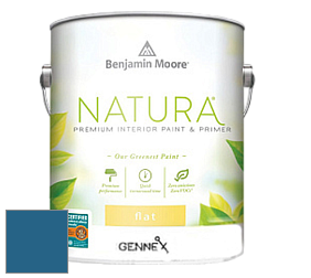 Benjamin Moore 514 Natura Interior Semi-Gloss Finish краска цвет 2060-20 California Blue